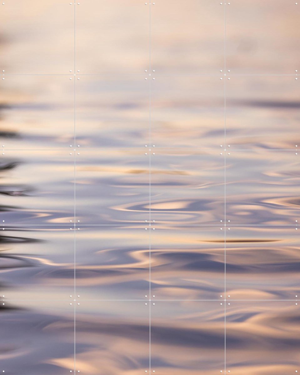 IXXI Sunset Reflections 1, Mareike Böhmer - 80 x 100 cm - Gratis ophangtool - Grote wanddecoratie en posters - Minimalisme, Realisme, Surrealisme