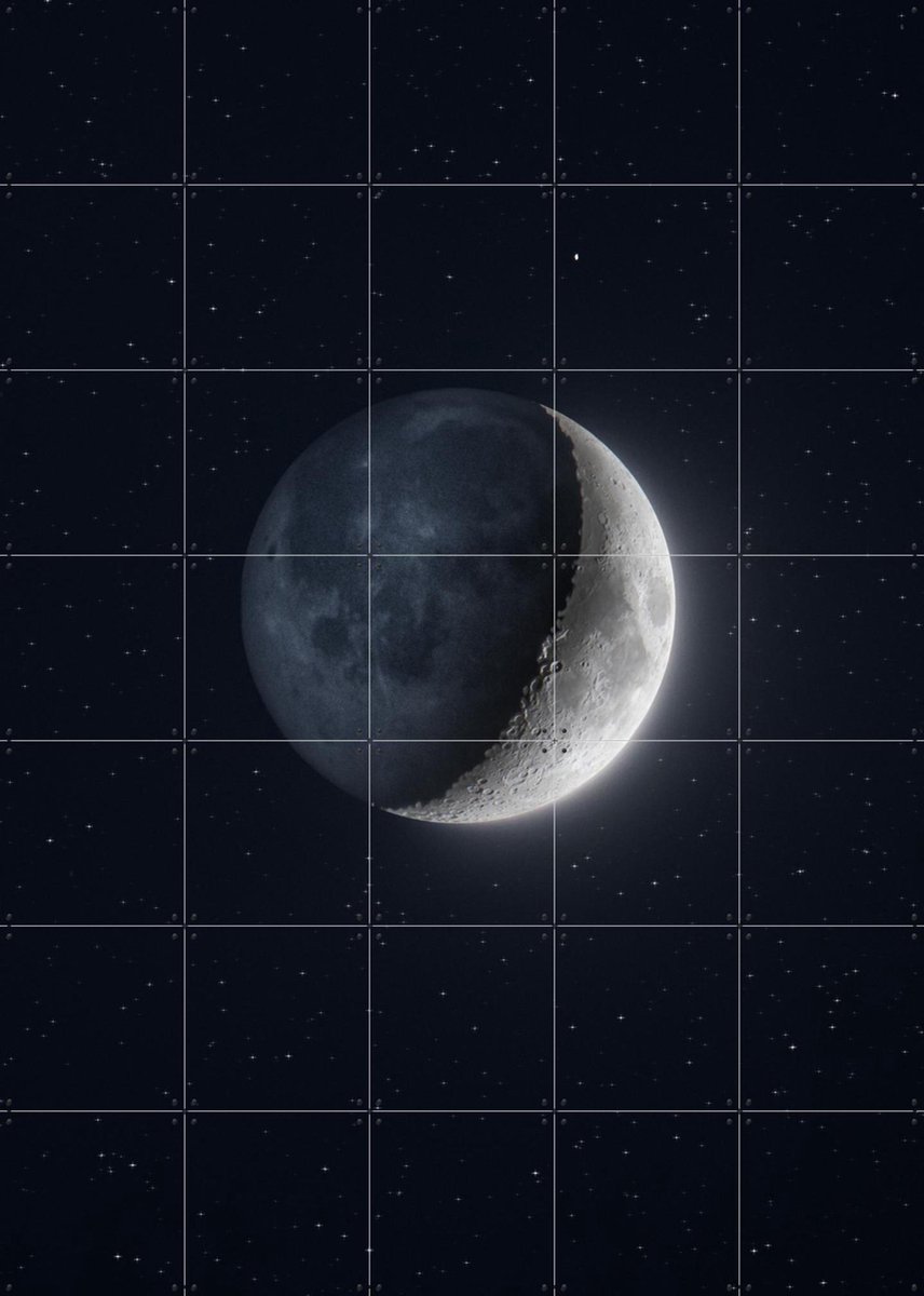 IXXI Earthshine, Tristan Zhou - 100 x 140 cm - Gratis ophangtool - Grote wanddecoratie en posters - Digitale Kunst, Fotografie, Slaapkamer, Mancave