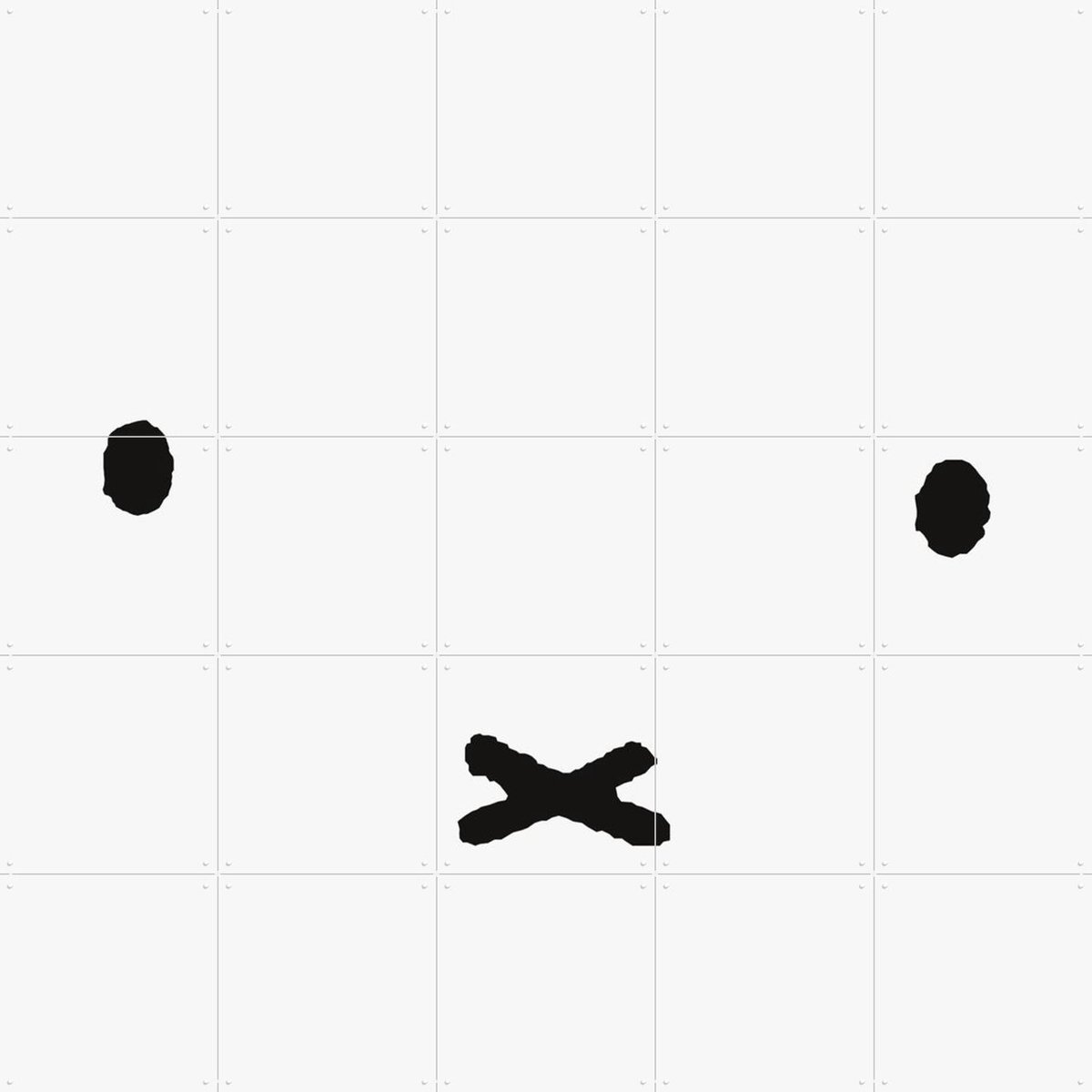 IXXI Nijntje Minimalistisch, Nijntje - 100 x 100 cm - Gratis ophangtool - Grote wanddecoratie en posters - Cartoonesk, Illustraties, Minimalisme