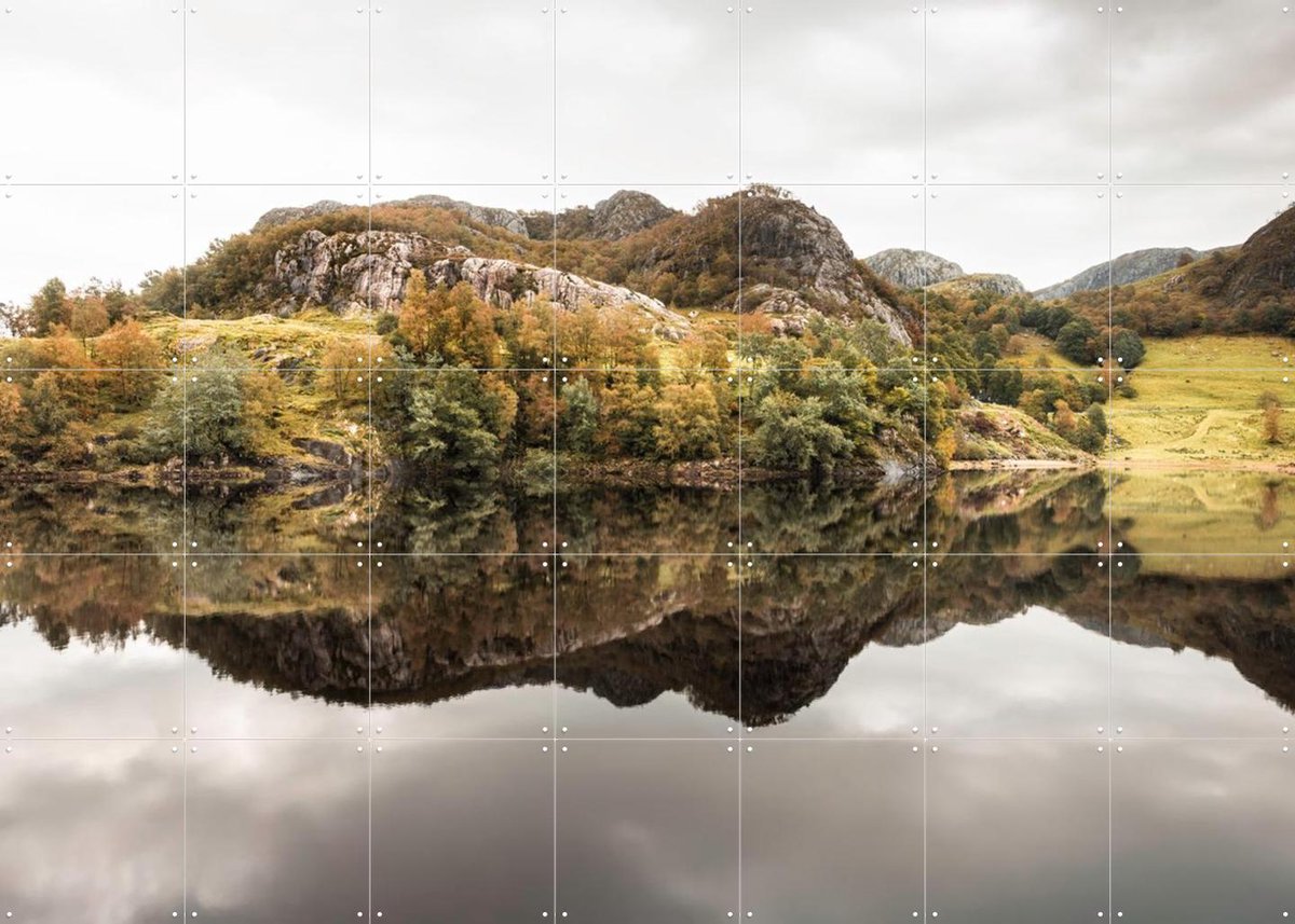 IXXI Landscape Reflections, Claire Droppert - 140 x 100 cm - Gratis ophangtool - Grote wanddecoratie en posters - Naturalisme, Minimalisme