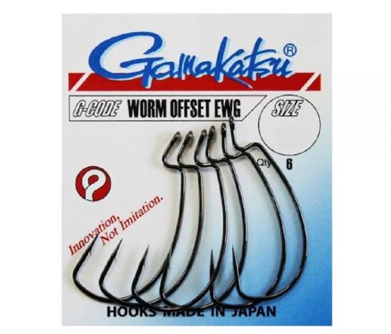Gamakatsu Worm Offset EWG Haak - Maat 3/0 - 5 stuks van Gamakatsu — afbeelding 3