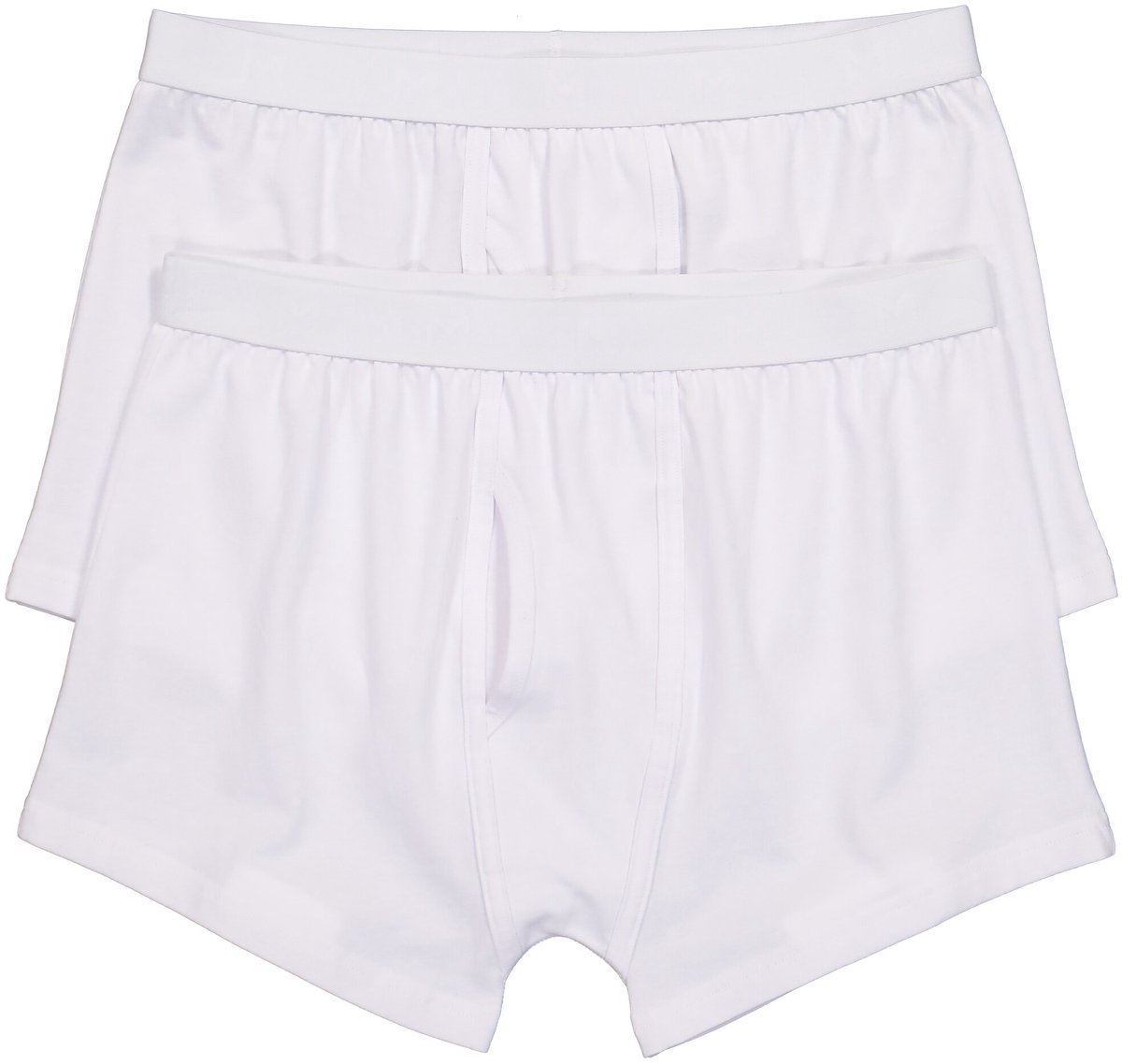 Men Plus - Heren - Heupbroek FLEXLASTIC® buikfit set van 2 onderbroek - Sneeuwwit - Maat 7XL