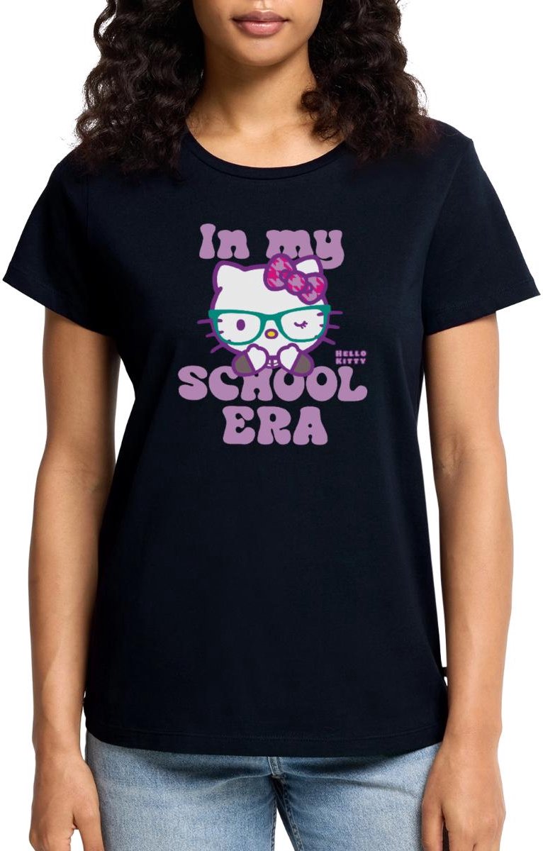 Hello Kitty Met Bril In My School Era Premium T Shirt Dames