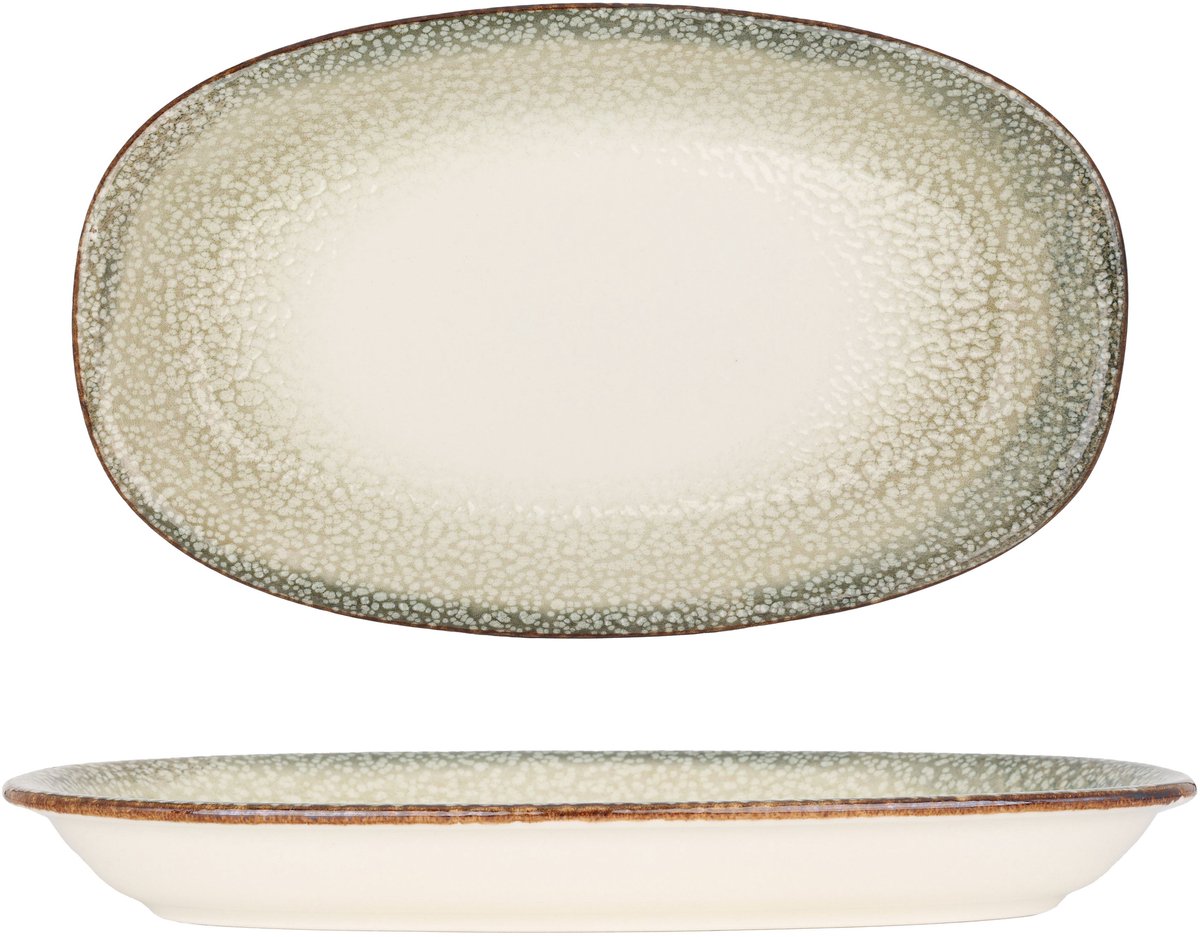 By Bone Serveerschaal - Spazio - Porselein - 24x14.5 cm - set van 2