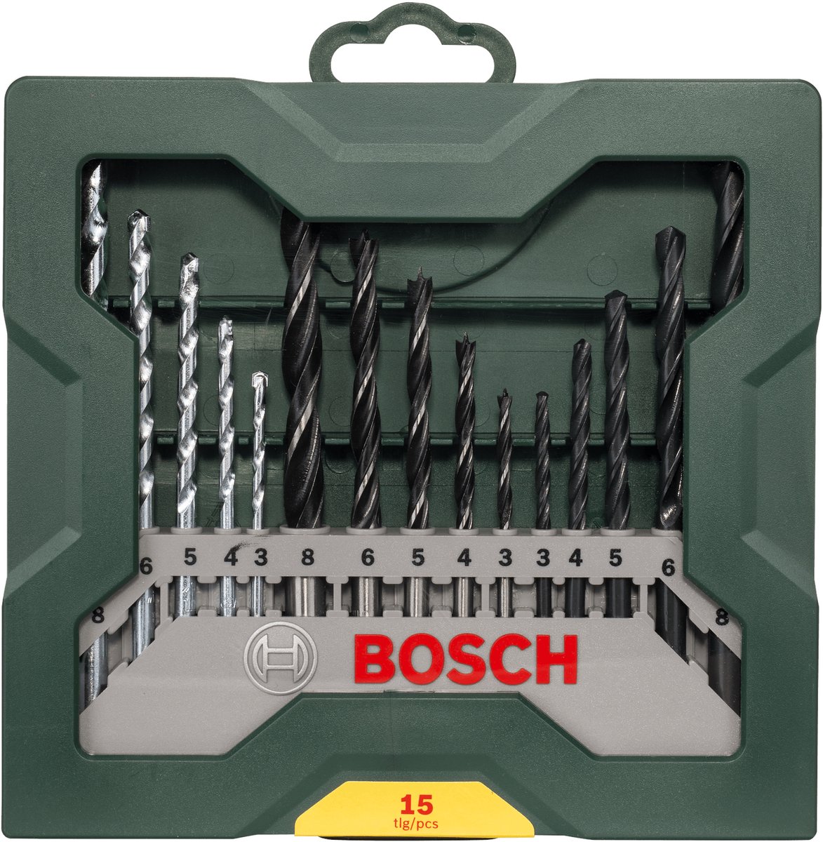 X-Line Boorset - 15-delig - Hout, metaal en steen van Bosch — cadeau in Tuin & Klussen - foto 4