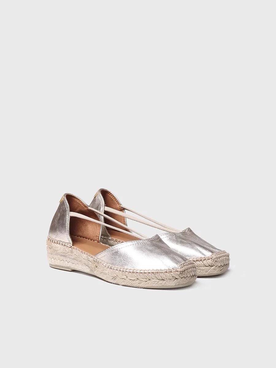 Suède espadrilles voor dames met bandjes | ERLA-P