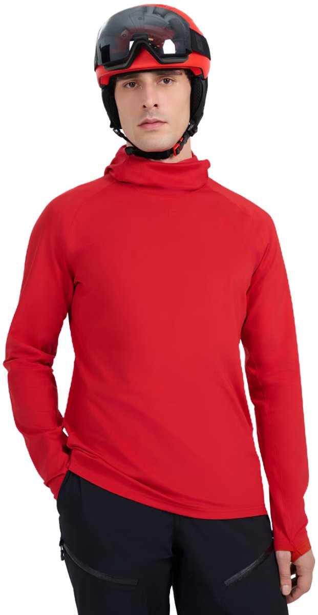 4F M100 Thermoshirt Heren Donkerrood