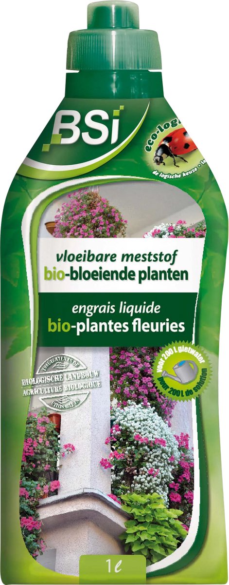 BSI - Bloeiende planten Meststof 1 L - Voor Kamerplanten, Tuinplanten en moestuinplanten