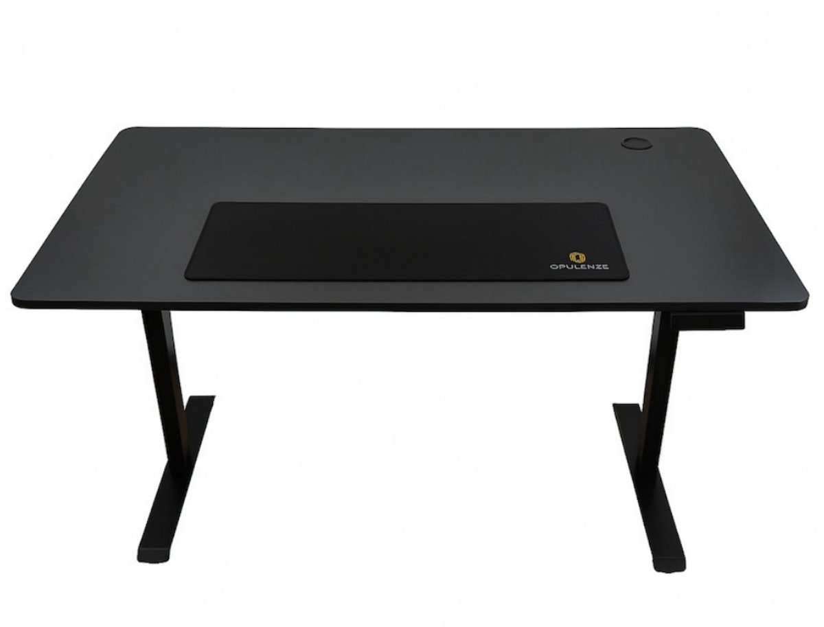Opulenze Alto nero XL – Elektrisch verstelbaar zit/sta-bureau – Zwart – 80×160 cm inclusief Mousepad