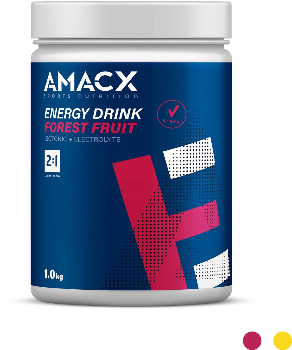 Amacx Energy Drink - Isotone - Elektrolyten - Sportdrank - Electrolytes - Forest Fruit - 1000g - 32 servings