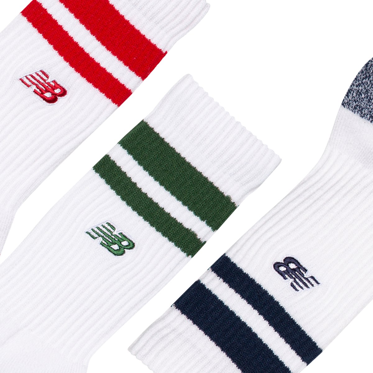 New Balance Active Premium Stripe Crew Sock Unisex Sportsokken - ASSORTED — cadeau in Cadeau-ideeën - foto 2