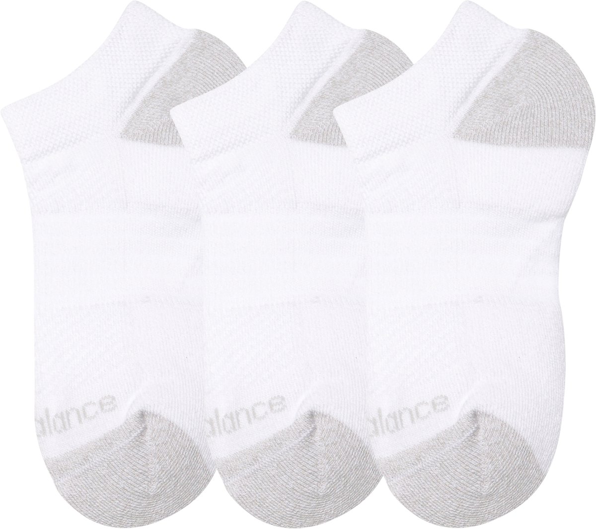 New Balance Youth Active No Show Socks 3 Pack Unisex Sportsokken - WHITE — cadeau in Cadeau-ideeën - foto 4