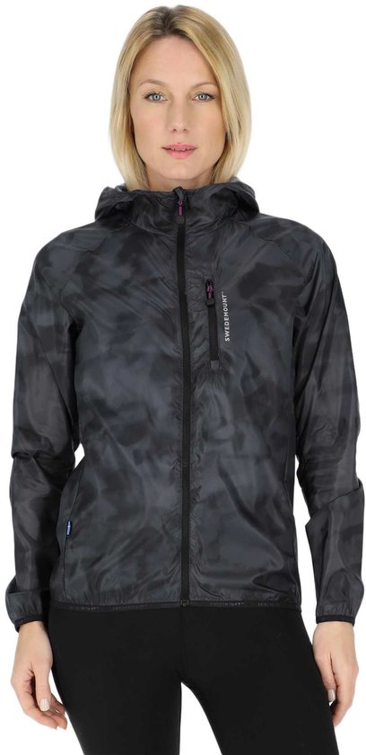 donhobo Sportjack voor dames, trainingsjack, lange mouwen, fitness, yoga-jas, licht, ademend, sweatjack met volledige rits, met zakken, duimgat, blauw, XL