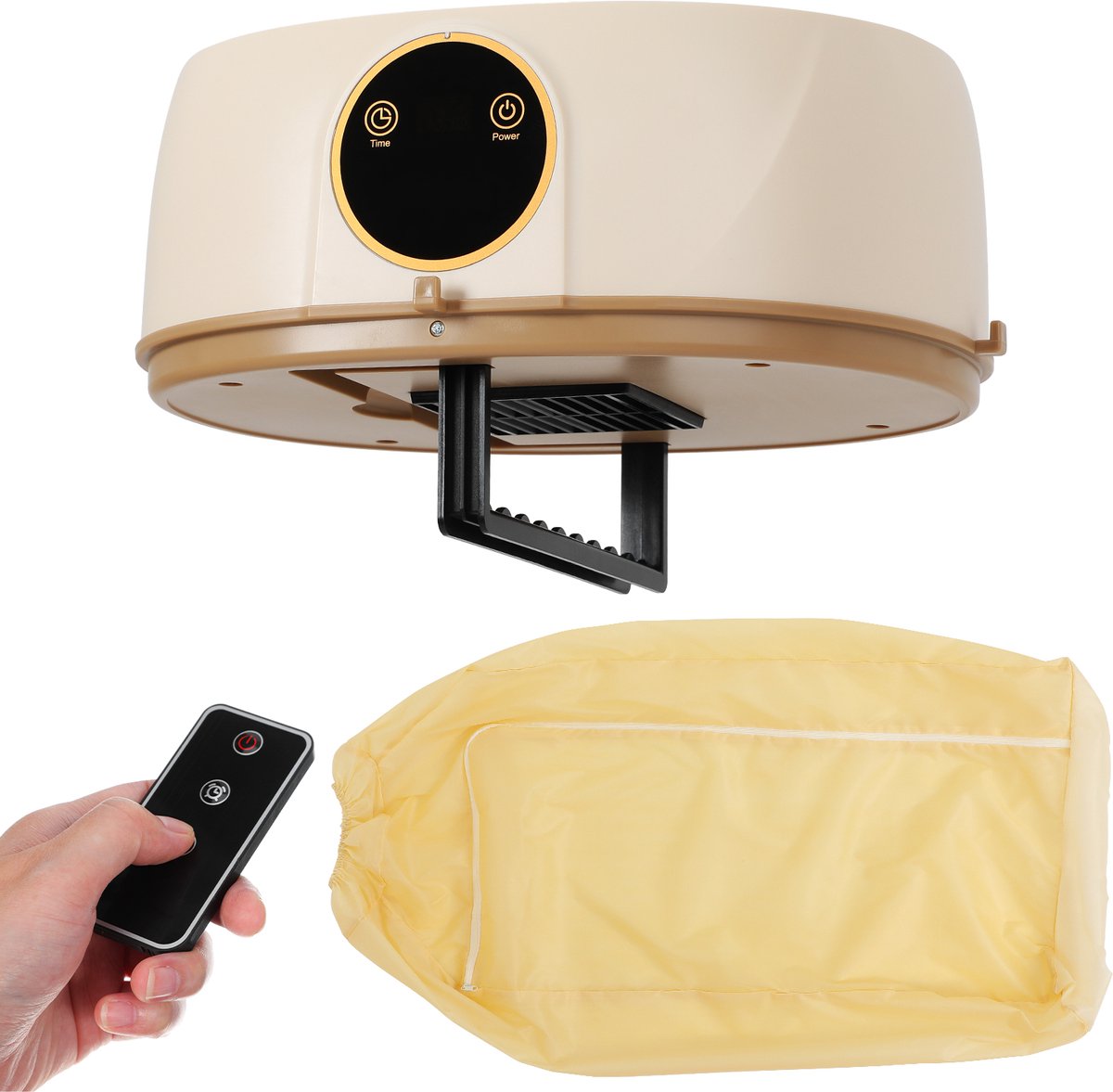Draagbare Kledingdroger – Compacte Hangdroger voor Reizen & Appartement – Mini Elektrische Wasdroger met Timer (30 min - 6 uur) – Opvouwbaar & Stil – EU-stekker