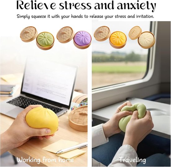 Squishy Dumpling - Medium Jouet Anti-Stress 10 cm - Modèle Surprise