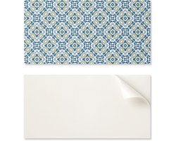 Set vinyltegels met patroon voor de woonkamer, zelfklevend geometrisch patroon, 10x40x20 cm