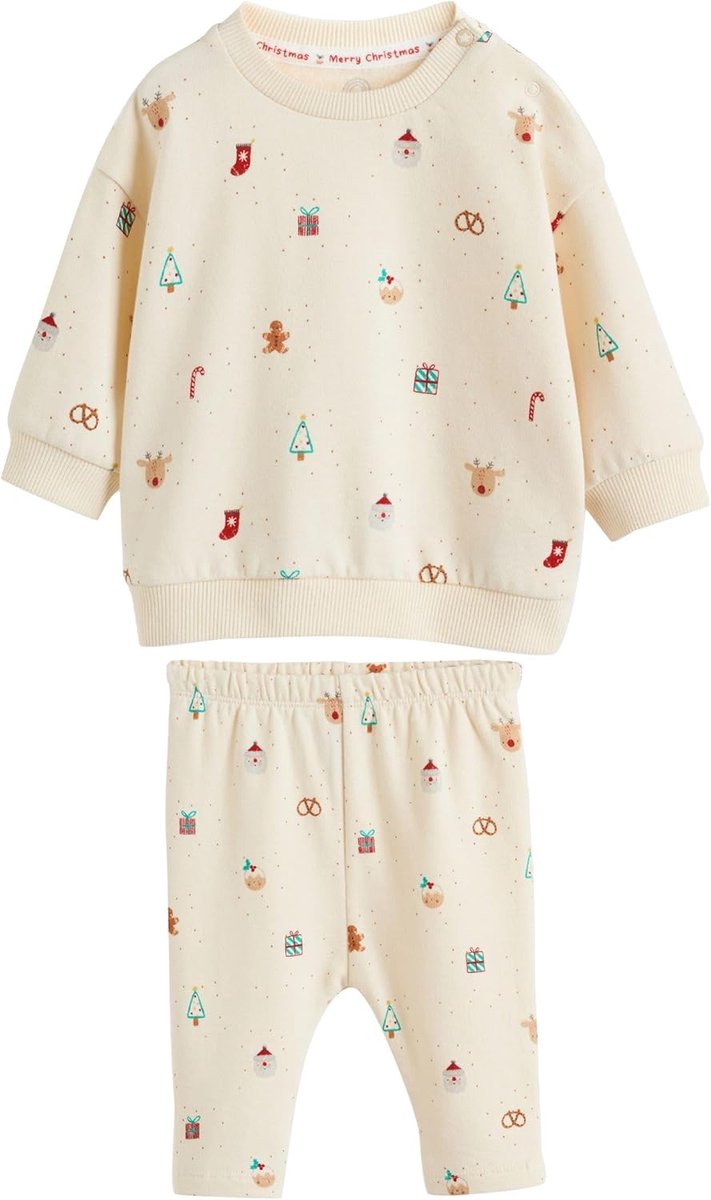 2-Delige Kerst Set voor Pasgeboren Baby: Sweater en Joggingbroek