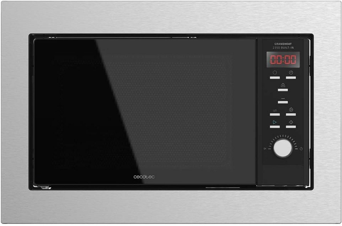 Inbouw Magnetron - Keukenoven Grill - Snel Eten Bereiden - 9 Voorgeprogrammeerde Functies - 23 Liter Inhoud - Zwart