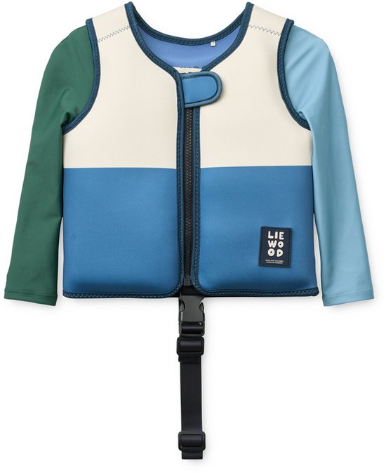 Liewood - Dove - Zwemvest met mouwen - Riverside multi mix - 15/19 KG