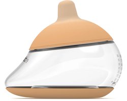 Emulait Anatomy Babyfles | Kleur: Light | Maat: 4 | 240 ml | borstvormig | natuurlijk voeden | anti-koliek | bpa-vrij