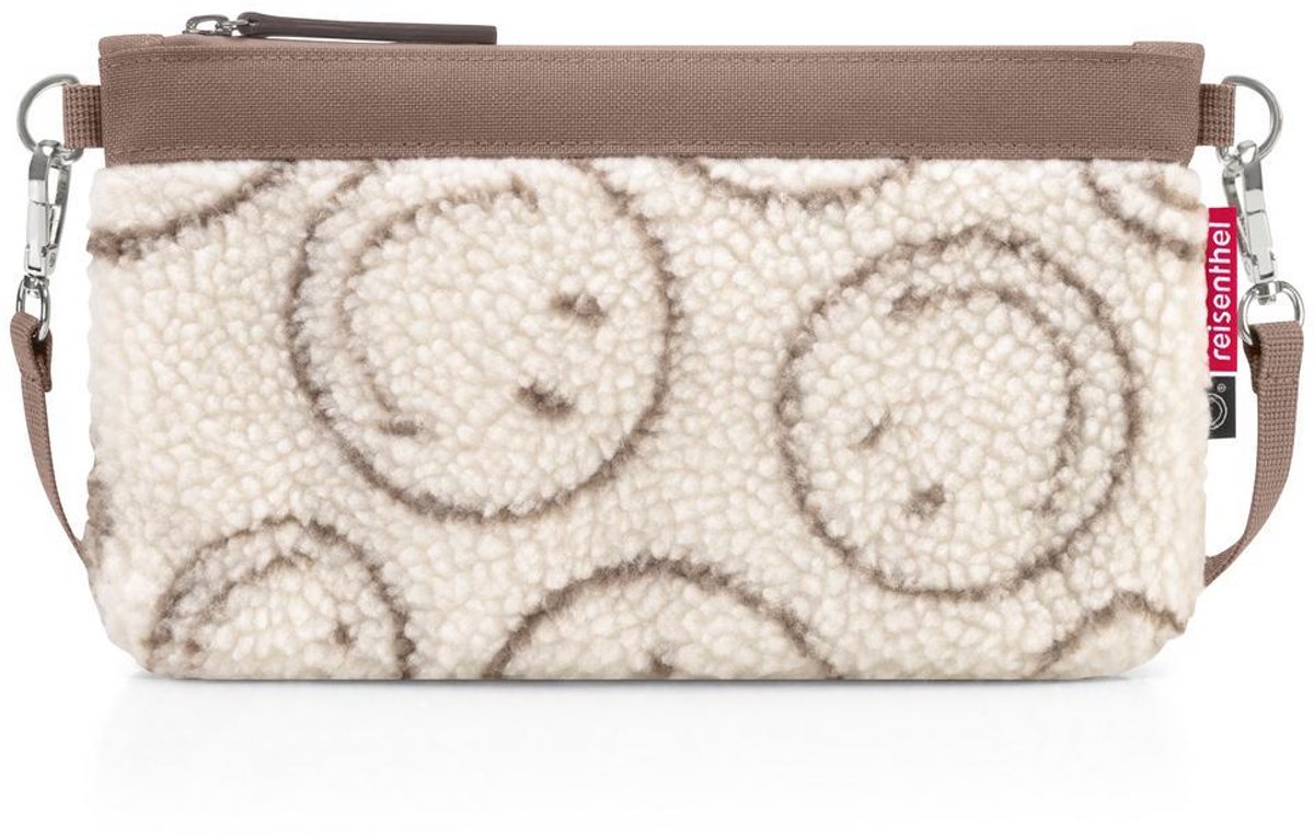 Reisenthel Mini Pouch Kleine Handtas - Clutch - 1L - Smiley® Teddy Chocolate Beige