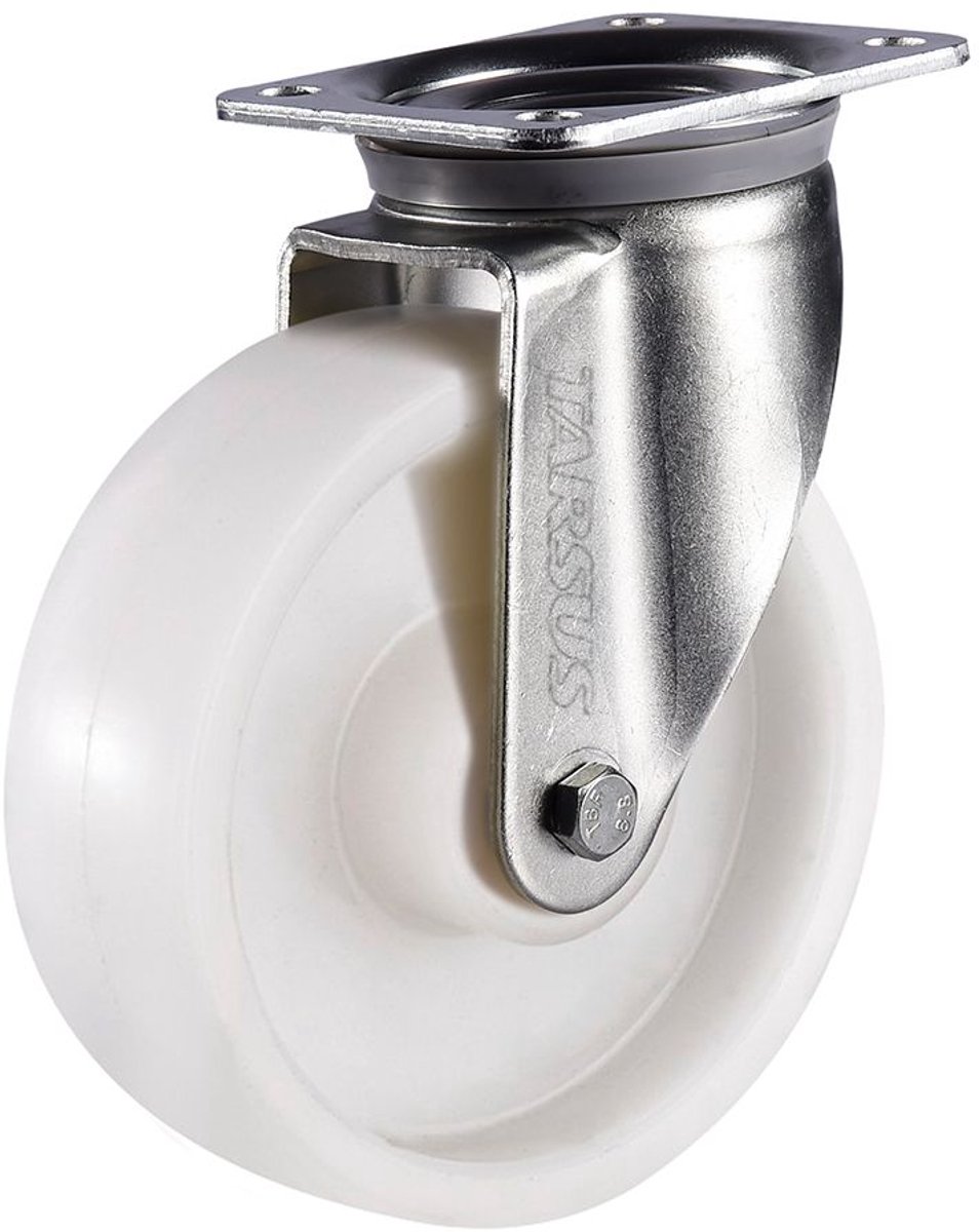 Zwaarlast zwenkwiel 125 mm 400 kg nylon dubbel gelagerd - TARSUS