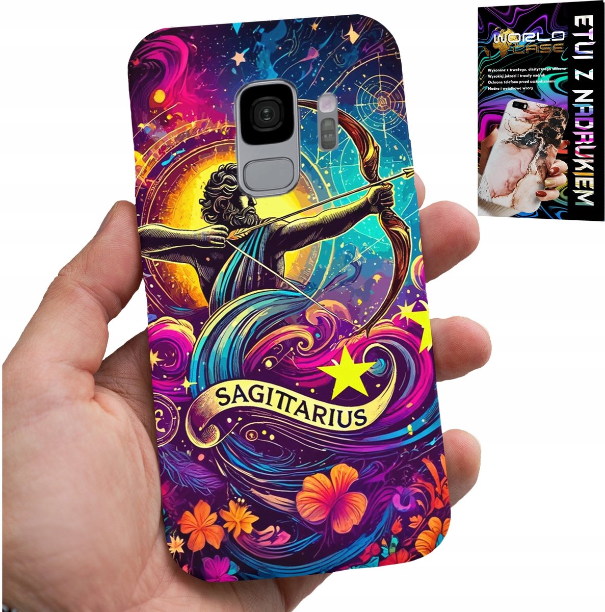 HOESJE VOOR SAMSUNG GALAXY S9 - STERRENBEELD, ACHTERKANT BOOGSCHUTTER