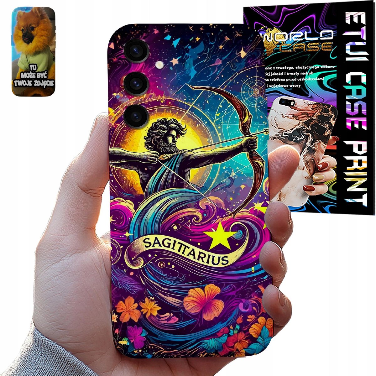 Hoesje Samsung Galaxy S24 FE Waterman Weegschaal Boogschutter Sterrenbeeldpatronen