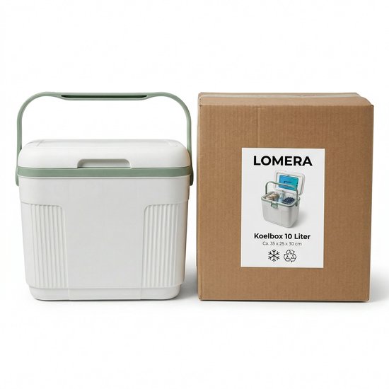 Lomera Koelbox Klein met Koelelement - Draagbaar voor Picknick en Camping - Koelkist - Strand - Outdoor - Frigobox - Vakantie - Festival - Tuin - Buitenleven - Thermobox - Isolatie - Dagje Uit - Auto - Compact - Reizen - BBQ - Zomer van Lomera — afbeelding 4