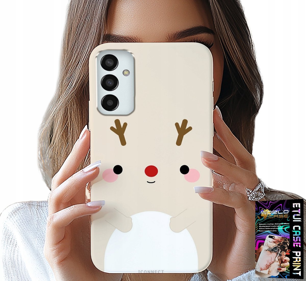 HOESJE VOOR SAMSUNG GALAXY M23 - RENDIER, RENDIER, KERSTPATROON