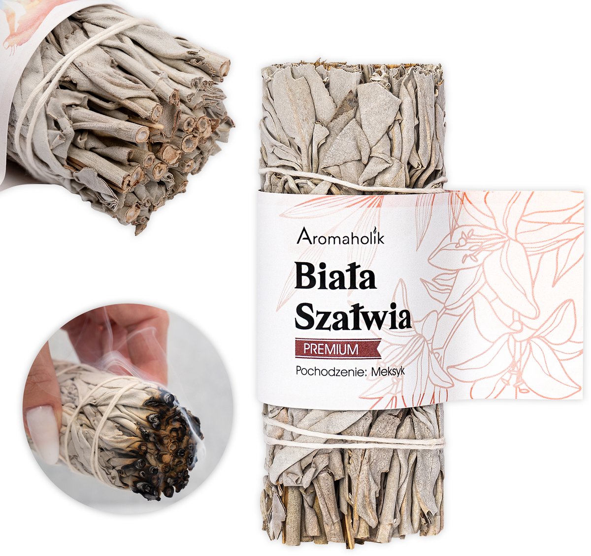 Aromaholik - Wierook - Natuurlijke Witte Salie - Grote Bundel