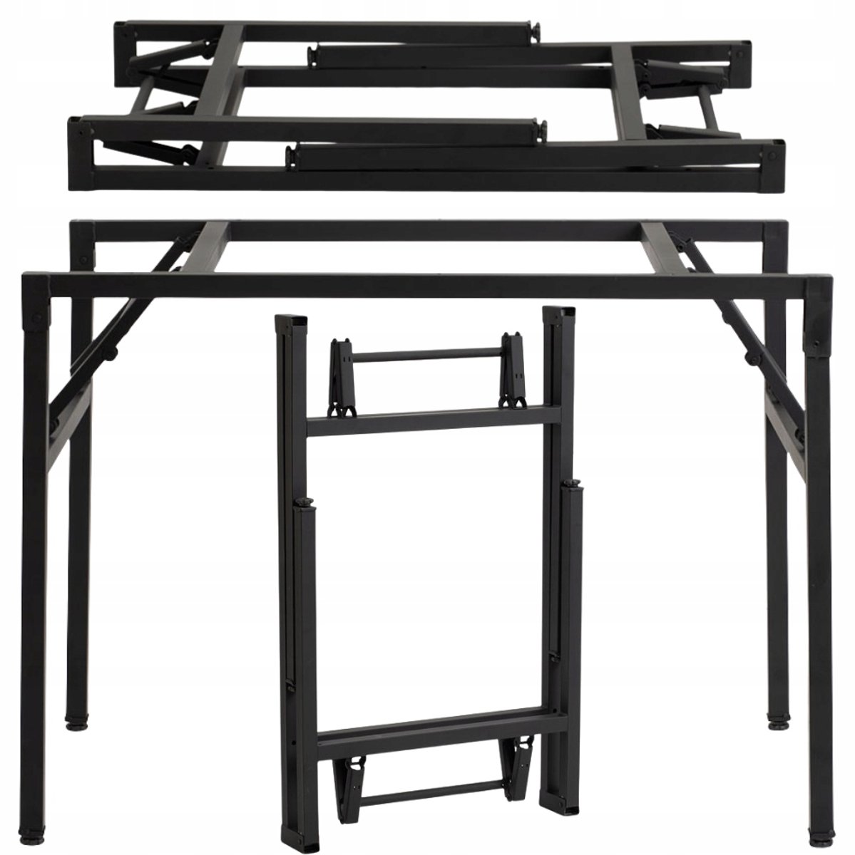 Bankietowo - Metalen Tafelstel - 100x60cm - Scharnier - Zwart