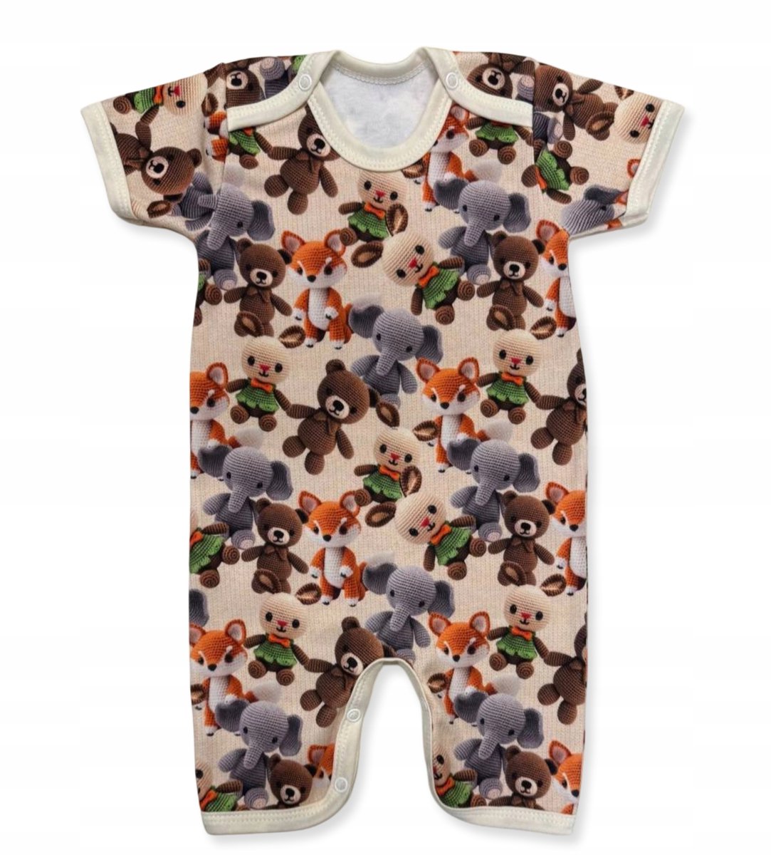 Dartomik - Kinder Romper voor de Zomer - Korte Mouw - No Feet - Dierenprint