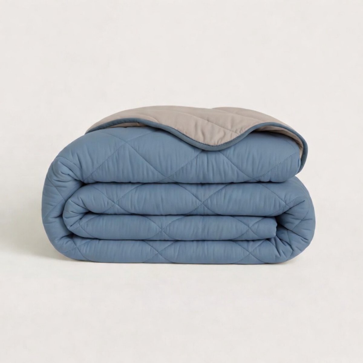 Y-NOT - Dekbed Zonder Overtrek 200x220 - All Season - Zacht & Wasbaar - Bluestone/Taupe