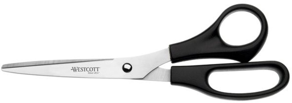 Schaar Westcott Buro RVS 21cm kunststof grip in zak