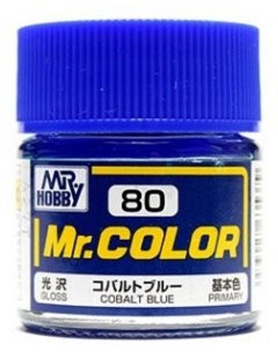 Gunze Mr. Hobby C-080 - Mr. Color 10 ml Cobald Blue - Lacquer Modelbouwverf