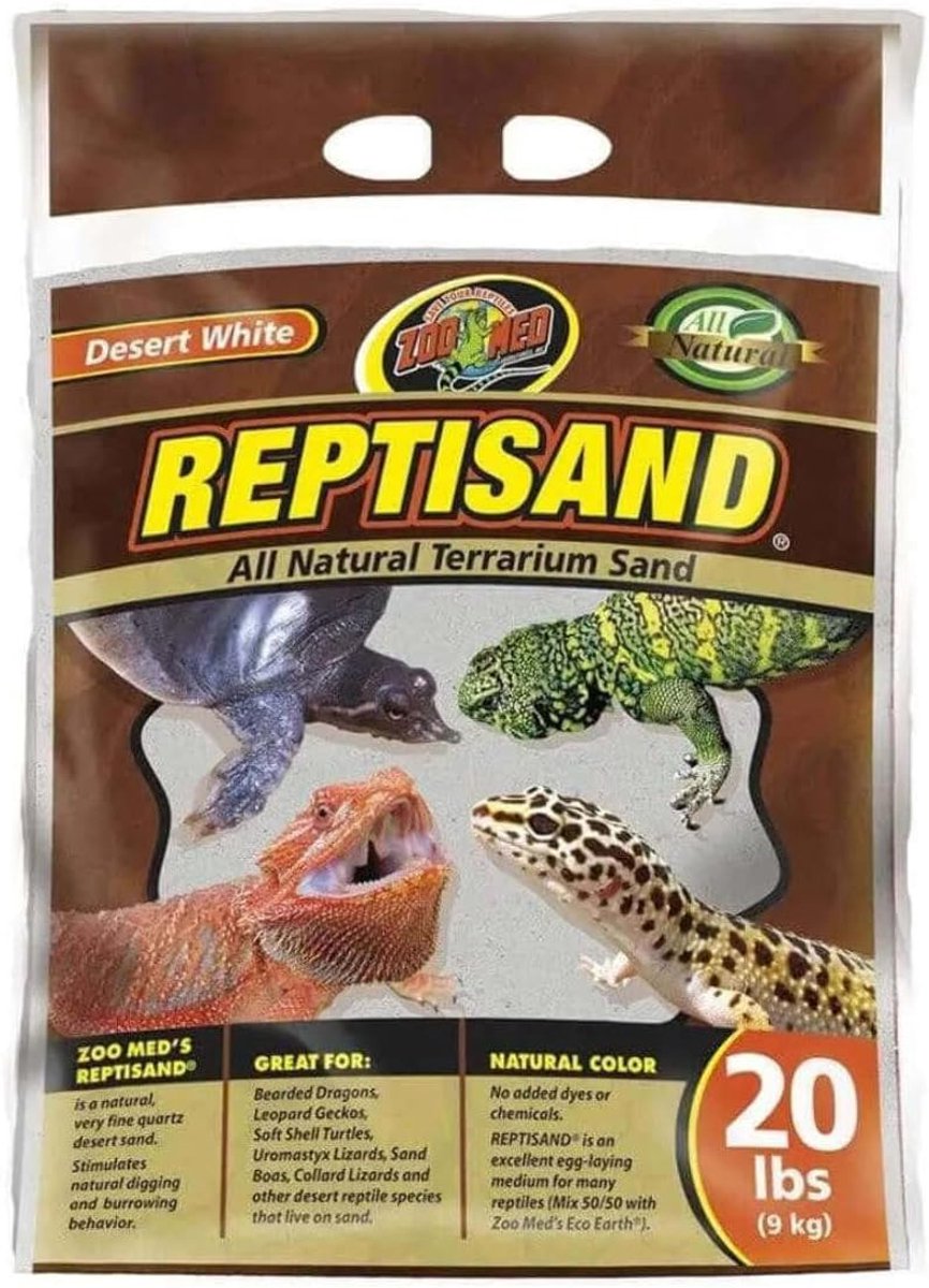 Reptielen Zand - Woestijn Bodem - Terrarium Inrichting - Extreem Fijn Kwartszand - 9 kg - Desert White