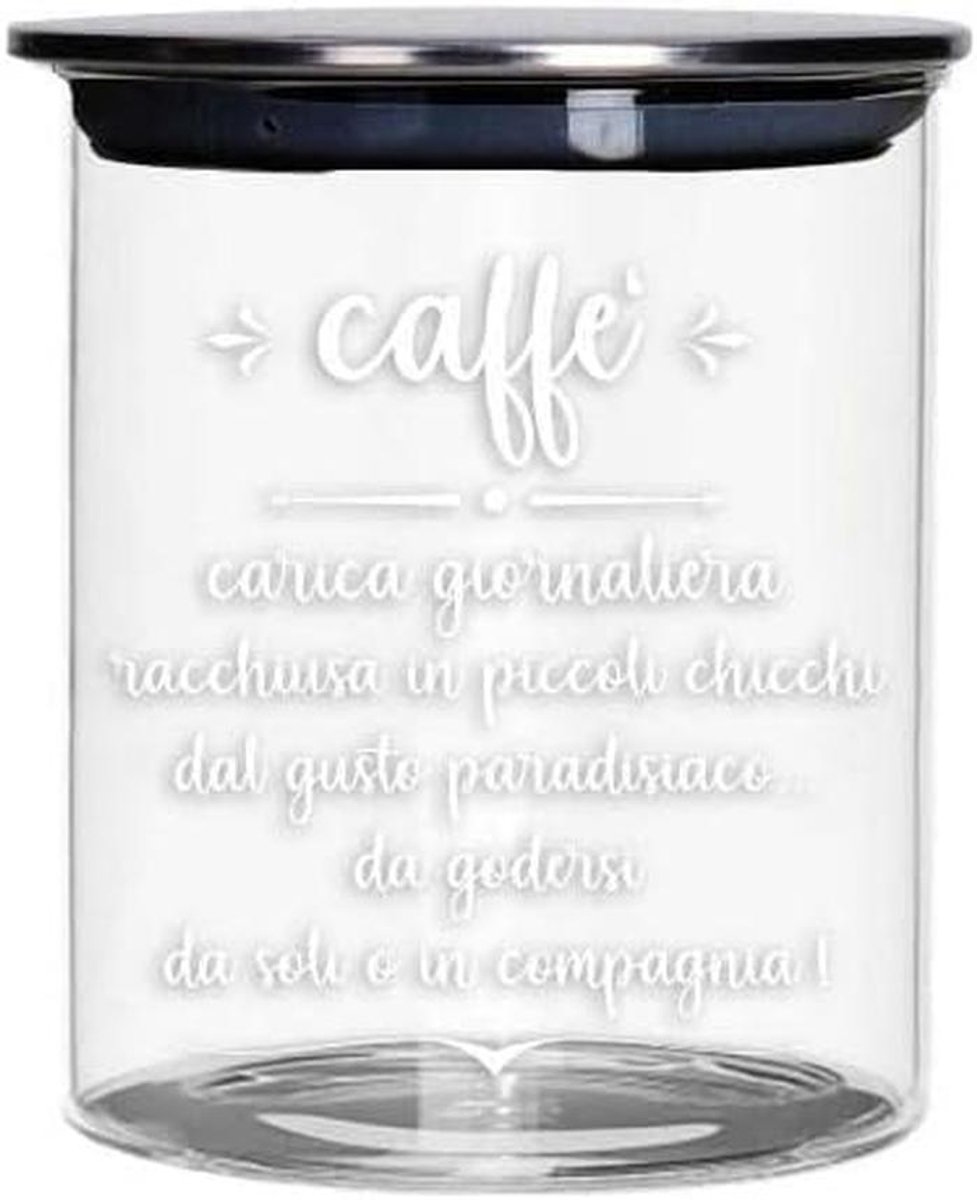 Koffieblik Metaal - Bewaarblik Keuken - Koffie Vers Houden - Lekbestendig Deksel - 500 Gram - Grijs