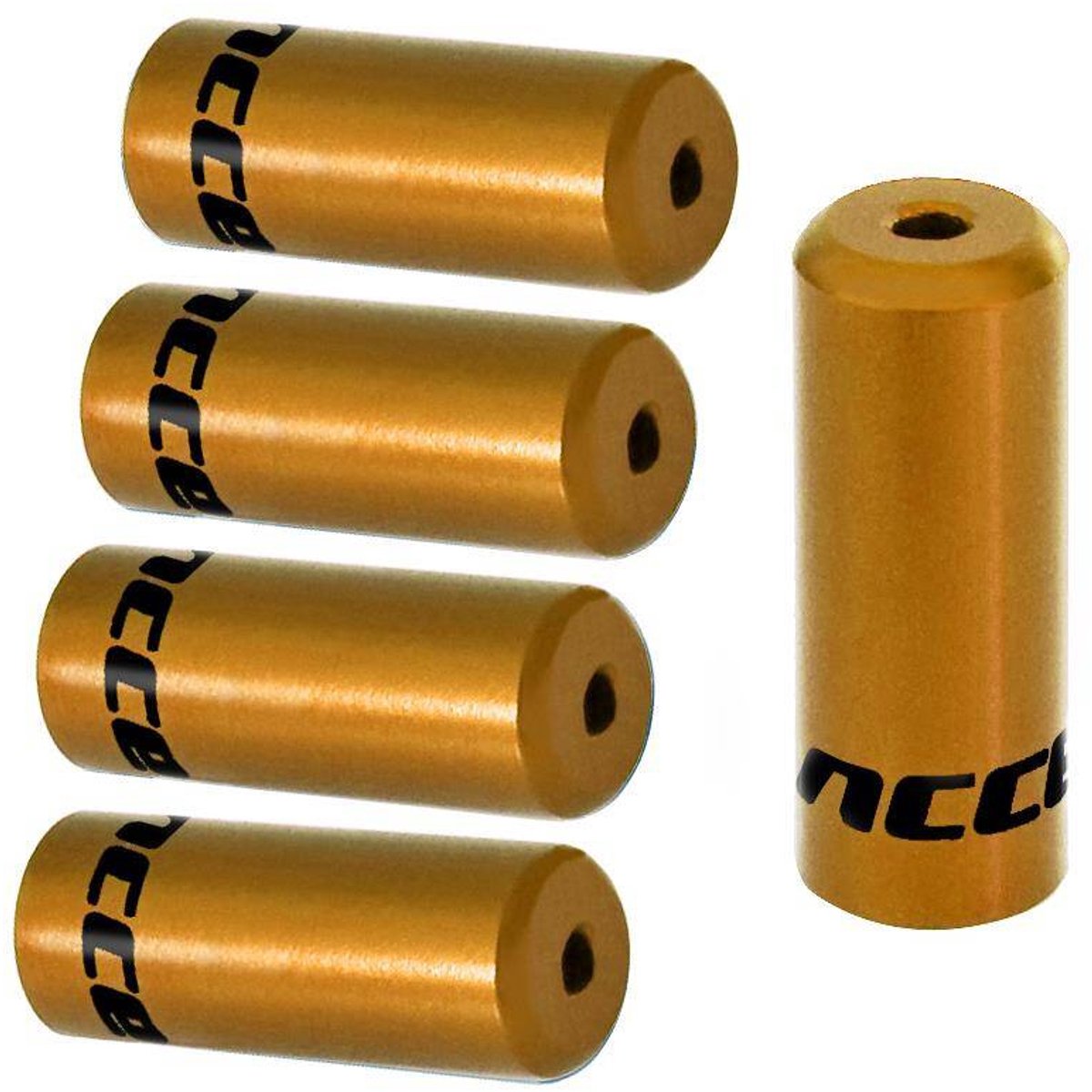 Accent - Aluminium Beschermkappen - 4 mm - Goud - 5 stuks