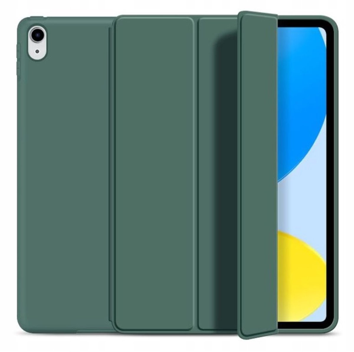 EtuiTab - Smart Case - Apple iPad 10.9 10e Gen - Groen - Ecologisch Leer - Magneetfunctie
