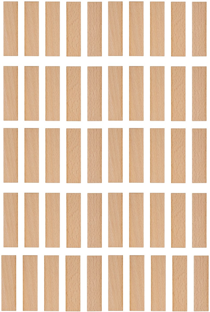 TopWosk - Houten Kaarslonten - 75x20x1 mm - FSC Gecertificeerd - Ecologisch