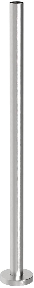 Balustrade Paal - Afsluitpaal Staander - Terras Omheining - Roestvrij Staal V2A - Ø 424 mm - Zilver