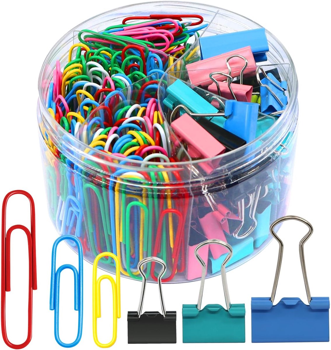 Gekleurde Paperclips - Kantoorclips Set - Documenten Organiseren - 340 Stuks - 2 Inch - Assorti