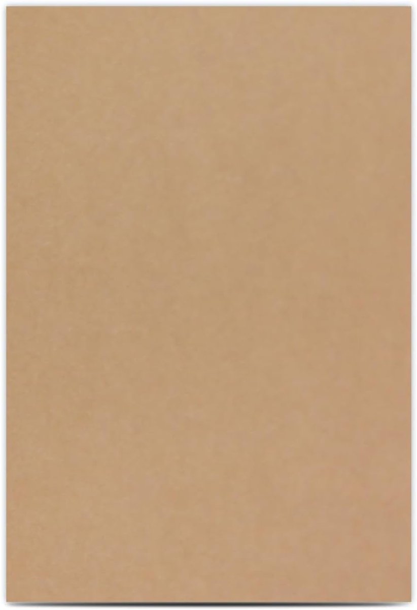 Papier Vellen Ambacht - Kleurkarton A4 - Creatief Knutselen - Volledig Gekleurd - 200 Stuks - Bruin