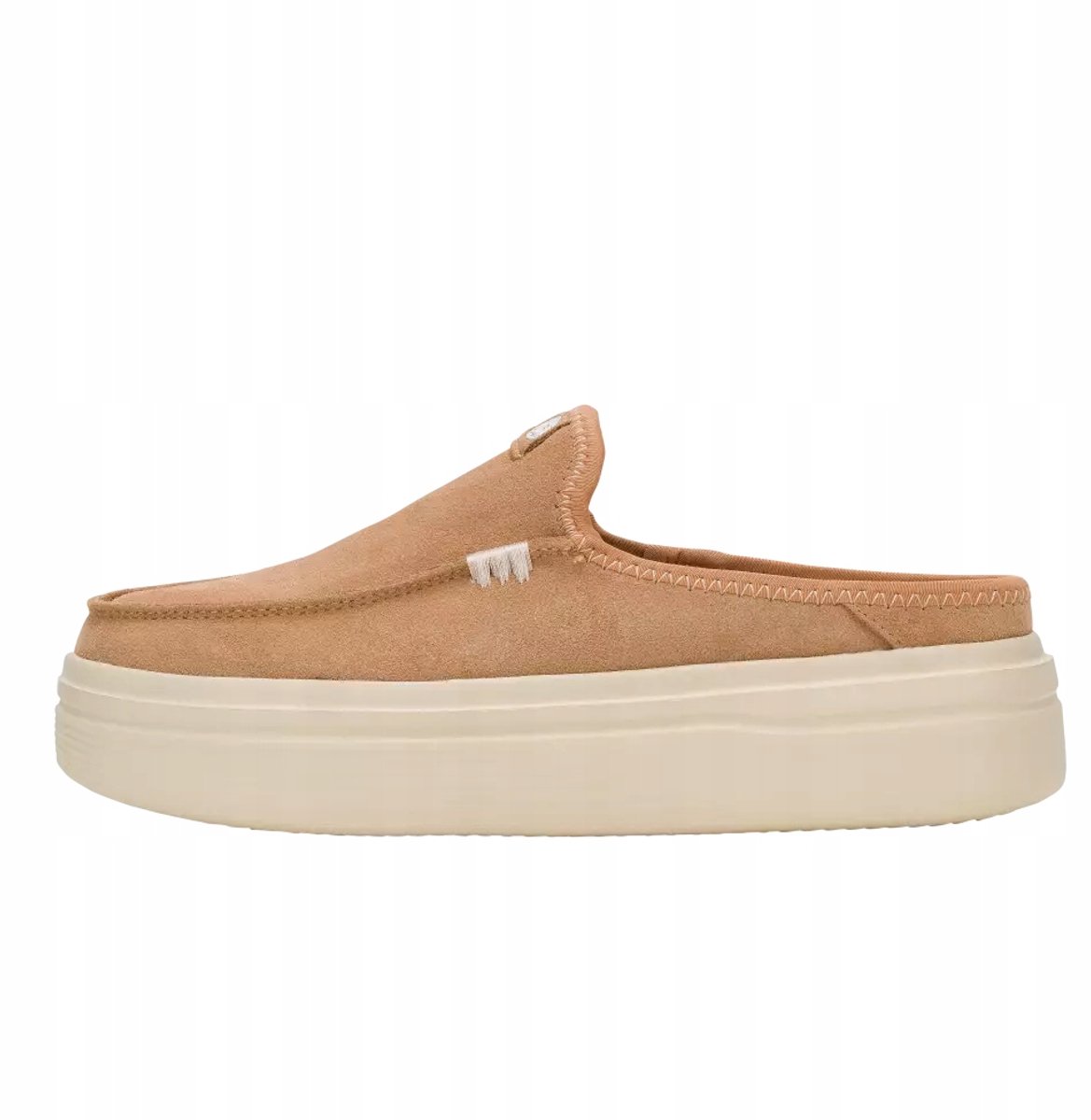 Hey Dude Austin Lift Classic Mocassins Verhoogde Hak Zacht Suède Platformzool