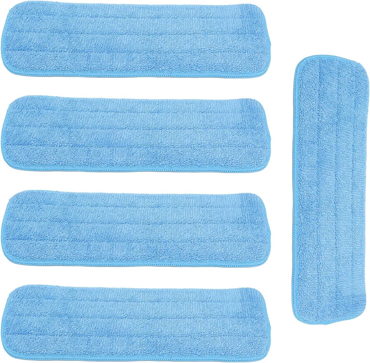 Dweilkussen Set - Microvezel Doeken - Vloeren Reinigen - Universele Pasvorm - 41x14cm - Blauw