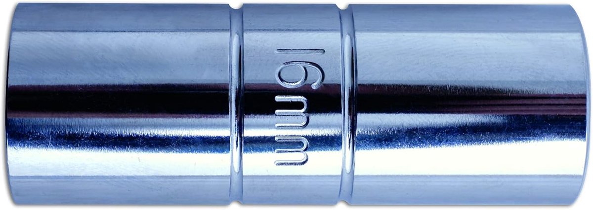 Bougiesleutel - Steeksleutel - Motoronderhoud - Bi-Hex Ontwerp - 16 mm - Chroom
