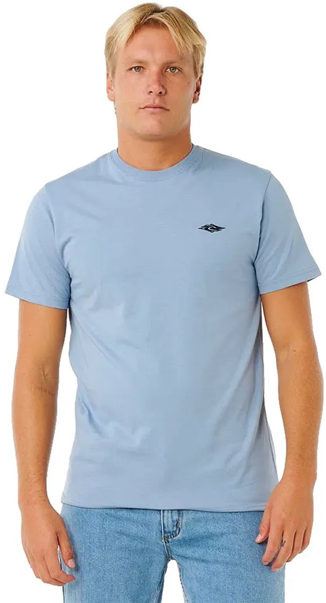 Rip Curl Streamline Embroid T-shirt Met Korte Mouwen S Man Denim