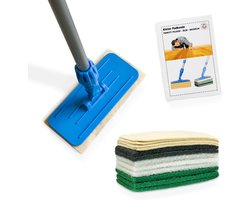 Poets Pads - Schuur Pads - Parket Onderhoud - Set van 12 - Met Telescoopsteel