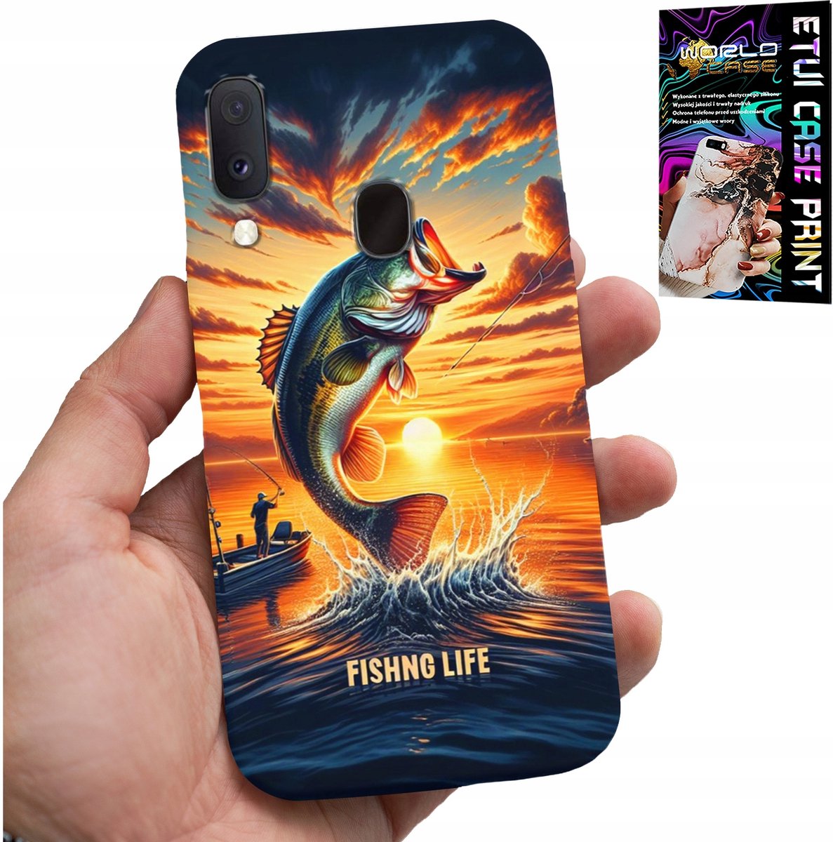 HOES VOOR SAMSUNG GALAXY A20E - HENGELHOES + GLAS
